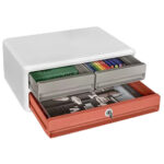 Cassettiera Moov'up Terra nova - 2 cassetti piccoli + 1 grande - 37 x 27,45 x 14,6 cm - multicolore - Cep - immagine 2
