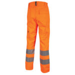 Pantaloni invernali alta visibilità Sirius - taglia L - arancio fluo - U-Power - immagine 2
