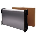 Gettacarte pieghevole Houdini - con coperchio - 35,5 x 26 x 71,5 cm - 40 L - acciaio inox - Medial - immagine 4