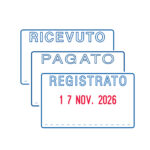 Timbro Professional datario 3 testi 5430  + RICEVUTO/PAGATO/REGISTRATO - 4 mm - autoinchiostrante - Trodat - immagine 2