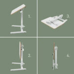 Scrivania Compatta Pneumatica Sit-Stand - mobile - pieghevole - 65 x 46 x 74-109 cm - bianco - Leitz - immagine 3