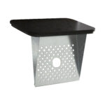 Posacenere murale - acciaio - 17,5 x 10,5 x 34 cm - 2 L - corten - Stilcasa - immagine 2
