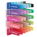 Evidenziatori Stabilo Boss Pantone - punta a scalpello - tratto 2 - 5 mm - colori assortiti - Stabilo - deskset 30 pezzi - immagine 2