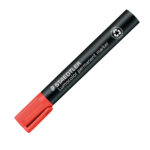 Marcatore Lumocolor Permanent 350 - punta a scalpello - tratto 2 - 5 mm - rosso - Staedtler - immagine 2