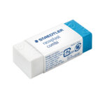 Gomma Combi Rasoplast - 43 x19 x13 mm -  bianca e blu - Staedtler - conf. 30 pezzi - immagine 2