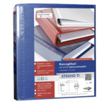 Raccoglitore personalizzabile Stelvio TI - 22 x 30 cm - 4 anelli a D 40 mm - dorso 5,5 cm - blu - Sei Rota - immagine 2