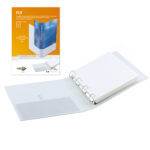 Raccoglitore personalizzabile Fly - 22 x 30 cm - 4 anelli a D 50 mm - dorso 7,5 cm - bianco - Sei Rota - immagine 2