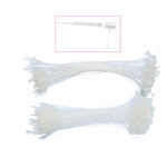 Fili manuali di sicurezza - 22,5 cm - trasparente - Lebez - conf. 1000 pezzi - immagine 2