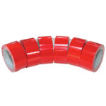 Nastro adesivo 350 - 5 cm x 66 m - PVC - rosso - Eurocel - immagine 2