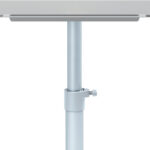 Lavagna portablocco Classic con ruote - 100 x 70 cm - bracci estensibili - bianco - Nobo - immagine 3