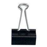 Molla Double Clips - 5,1 cm - nero - Lebez - conf. 12 pezzi - immagine 2