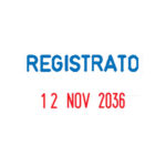 Timbro Mini Dater S160/L3 Datario + REGISTRATO - 4 mm - autoinchiostrante - Colop - immagine 2