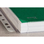 Buste forate con soffietto - 22 x 30 cm - PVC - trasparente - Leitz - conf. 10 pezzi - immagine 2