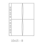 Buste forate Atla FT porta foto e cartoline - 8 spazi 10 x 15 cm - trasparente - Sei Rota - conf. 10 pezzi - immagine 3