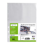 Buste forate Atla FT porta foto e cartoline - 4 spazi 15 x 21 cm - trasparente - Sei Rota - conf. 10 pezzi - immagine 2