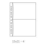 Buste forate Atla FT porta foto e cartoline - 4 spazi 15 x 21 cm - trasparente - Sei Rota - conf. 10 pezzi - immagine 3