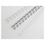 Dorsi spirale IbiWire - metallo - 21 anelli - 6 mm - argento - GBC - scatola 100 pezzi - immagine 2