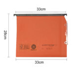 Cartella sospesa Cartesio Plus - armadio - interasse 33 cm - fondo U - 33 x 28 cm - arancio - Bertesi - immagine 2