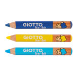 Supermatitoni - diametro mina 7 mm - lavabili - colori assortiti - con temperino - Giotto - astuccio 6 pezzi - immagine 2