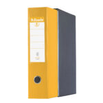 Registratore Eurofile G55 - dorso 8 cm - protocollo 23 x 33 cm - giallo - Esselte - immagine 2