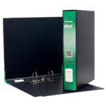 Registratore Dox 4 - dorso 5 cm - commerciale 23 x 29,7 cm - verde - Esselte Dox - immagine 2