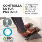 Poggiapiedi regolabile - con sistema antibatterico Microban - Fellowes - immagine 2