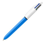 Penna a sfera scatto multifunzione 4 Colours Classic  - punta 1,0mm - nero, blu, rosso, verde - Bic -  conf. 12 pezzi - immagine 2