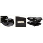 Perforatore 860 - max 60 fogli - 2 fori - passo 8 cm - nero - Lebez - immagine 2