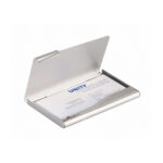 Porta biglietti da visita Business Card Box - 9x5,5 cm - alluminio - Durable - immagine 2