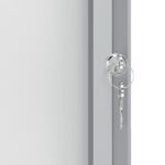 Bacheca per interni - fondo magnetico bianco - 9 fogli A4 - verticale - Nobo - immagine 3