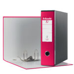 Registratore Eurofile G53 - dorso 8 cm - commerciale 23 x 30 cm - fucsia - Esselte - immagine 2