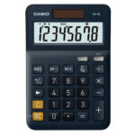 Calcolatrice da tavolo MS-8E - 31,7x103x145 mm - 8 cifre - plastica - blu - Casio - immagine 2