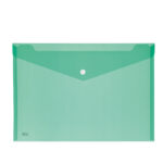 Busta con bottone - 33,5 x 23,5 cm - PP - colori assortiti - Lebez - conf. 5 pezzi - immagine 3