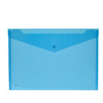 Busta con bottone - 33,5 x 23,5 cm - PP - colori assortiti - Lebez - conf. 5 pezzi - immagine 2