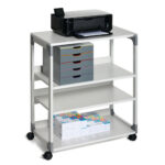 Mobile/carrello Multifunzione System 88 - con ruote - 4 ripiani - 75 x 43,2 x 87,9 cm - grigio - Durable - immagine 2