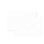 Scatola 100 biglietti + 100 buste - Bristol - bianco - 9 x 14 cm - Rex Sadoch - immagine 2
