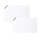 Taschetta 10 biglietti + 10 buste - Lutto - 9 x 14 cm - bianco - Rex Sadoch - immagine 2