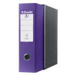 Registratore Eurofile G53 - dorso 8 cm - commerciale 23 x 30 cm - viola - Esselte - immagine 2