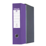 Registratore Eurofile G55 - dorso 8 cm - protocollo 23 x 33 cm - viola - Esselte - immagine 2