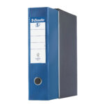 Registratore Eurofile G55 - dorso 8 cm - protocollo 23 x 33 cm - blu metallizzato - Esselte - immagine 2