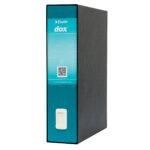Registratore Dox 2 - dorso 8 cm - protocollo 23 x 34 cm - verde mare - Esselte Dox - immagine 2