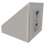 Sgabello bar - ABS/acciaio cromato - 35x45x55/78 cm - bianco - Serena Group - immagine 2