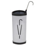Portaombrelli - diametro 26 cm - H 60 cm - metallo - silver - Alba - immagine 2