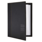 Portamenù Trendy - 1 inserto doppio incluso - A4 - 24 x 34 cm - nero - Securit - immagine 2