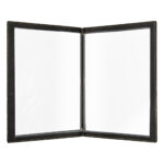Portamenù Trendy - 1 inserto doppio incluso - A4 - 24 x 34 cm - nero - Securit - immagine 3