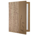 Carta dei vini Design -  1 inserto doppio incluso - A4 - 24 x 34 cm - sughero - Securit - immagine 2