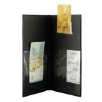 Portaconto Basic - 23,7 x 12,5 cm - PVC - nero - Securit - immagine 2