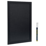 Lavagna Woody - cornice nera - 40 x 60 cm - Securit - immagine 5