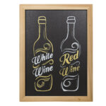 Lavagna Woody - teak - 40 x 60 cm - Securit - immagine 3
