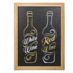 Lavagna Woody - teak - 60 x 80 cm - Securit - immagine 4